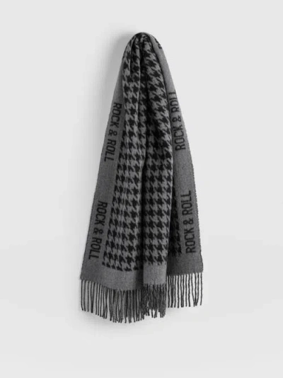 Saint And Sofia Saint + Sofia Rock Houndstooth Scarf In Multi