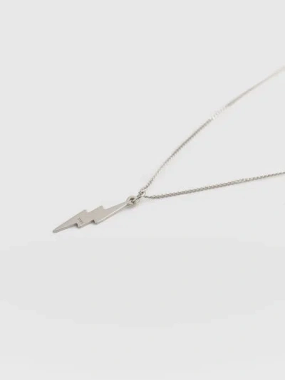 Saint And Sofia Saint + Sofia Lightning Necklace In Silver
