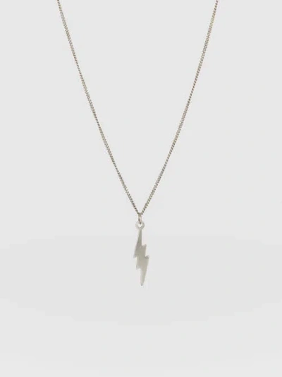 Saint And Sofia Saint + Sofia Lightning Necklace In Silver