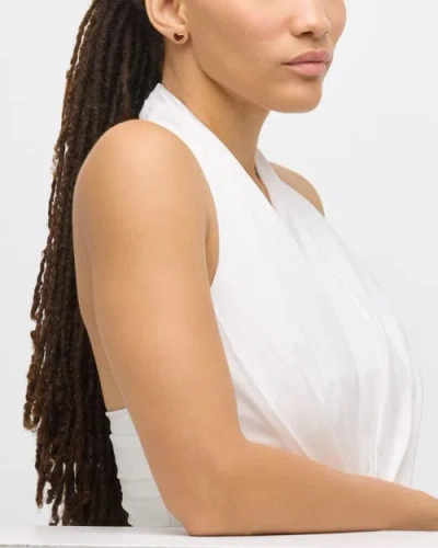 Jan Leslie Heart Stud Earring Set In Sterling With 18k Gold Overlay In Red