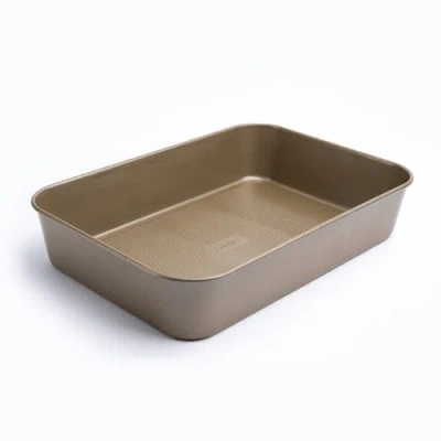 Cuisipro 15.5 X 11-inch Rectangular Steel Nonstick Roasting Pan In Brown