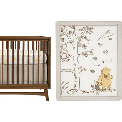 Lambs & Ivy Disney Baby Storytime Pooh 3-piece Nursery Crib Bedding Set In White
