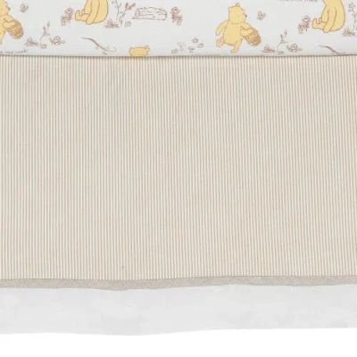 Lambs & Ivy Disney Baby Storytime Pooh 3-piece Nursery Crib Bedding Set In White