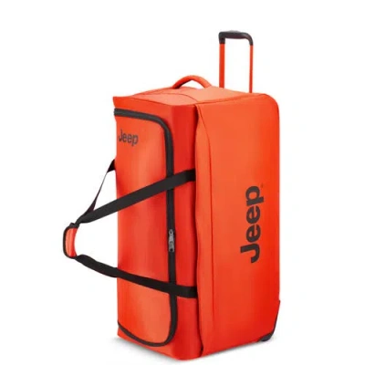 Jeep Js009d 31 Inch Two Wheel Rolling Travel Duffle Bag In Orange