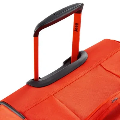 Jeep Js009d 31 Inch Two Wheel Rolling Travel Duffle Bag In Orange