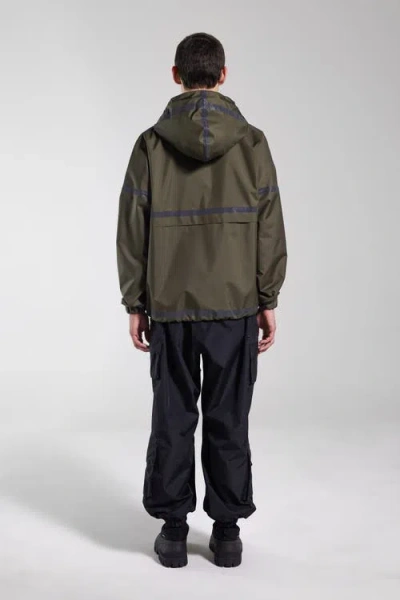 Stutterheim Forsa Full Zip Hooded Jacket In Green