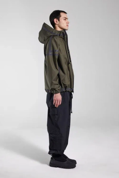 Stutterheim Forsa Full Zip Hooded Jacket In Green