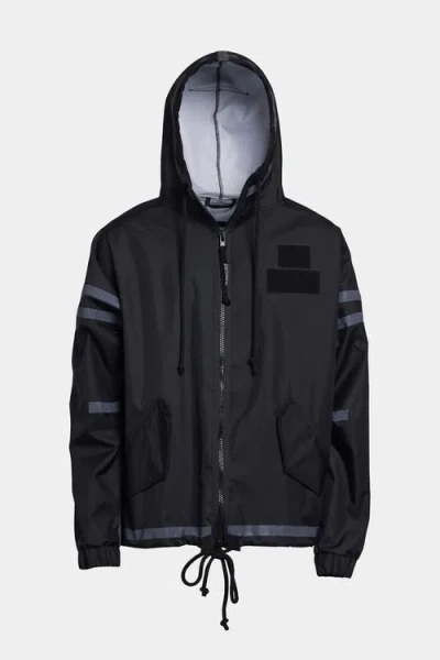 Stutterheim Forsa Full Zip Hooded Jacket In Black