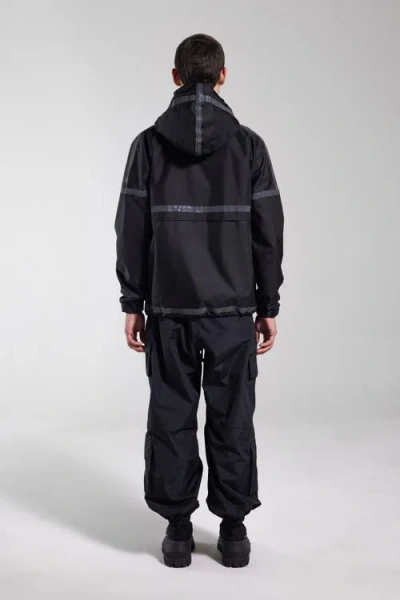 Stutterheim Forsa Full Zip Hooded Jacket In Black