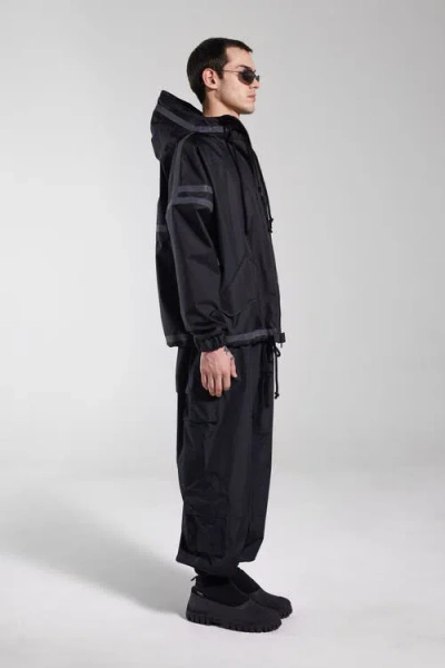 Stutterheim Forsa Full Zip Hooded Jacket In Black