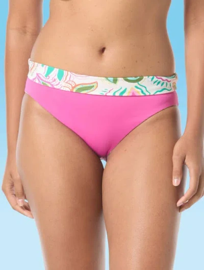 Coco Reef Solstice Bloom High Waist Reversible Bikini Bottom In Multi