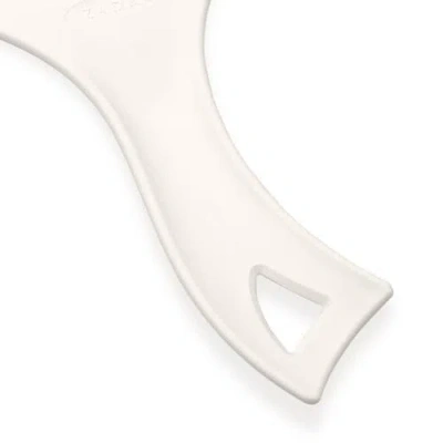 Zadro Xl Teardrop Handheld Mirror With Handle In White