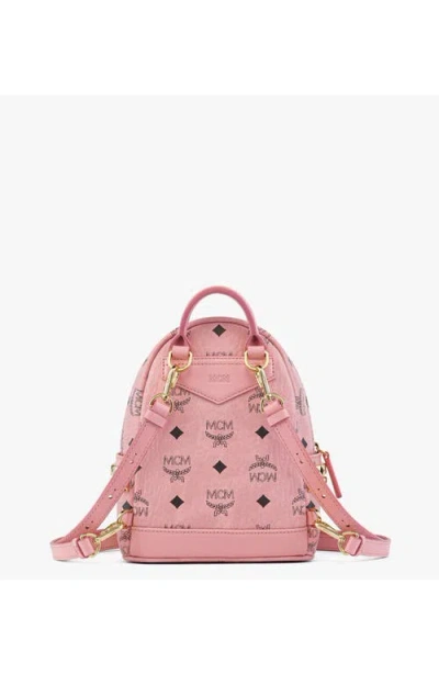 Mcm Stark Bebe Boo Side Studs Backpack In Pink
