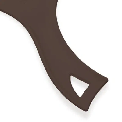 Zadro Xl Teardrop Handheld Mirror With Handle In Brown