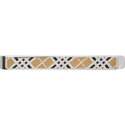 Burberry Check-pattern Tie Bar In Multi
