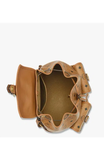 Mcm Straps Detail Hardware Pockets Handle In Brown