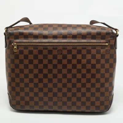 Pre-owned Louis Vuitton Damier Ebene Canvas Spencer Messenger Bag In Brown