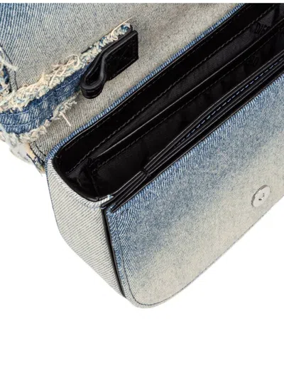 Diesel Canvas Shoulder Bag In Navy