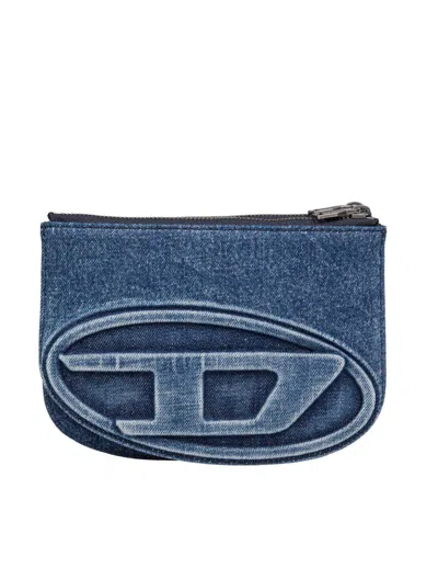 Diesel Two-compartment Bag In Solarized Denim In Blue