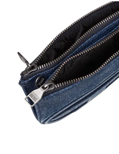 Diesel Two-compartment Bag In Solarized Denim In Blue