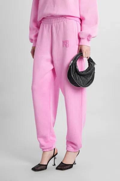 Alexander Wang Essential Terry Classic Sweatpant In Pink