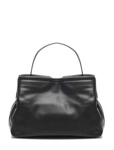 Coccinelle Ring-detail Top-handle Bag In Black