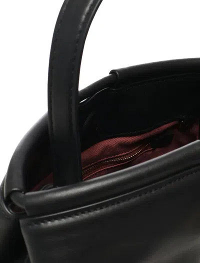 Coccinelle Ring-detail Top-handle Bag In Black