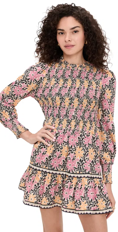 Saylor Darla Floral Batik Mini Dress Multi In Multi