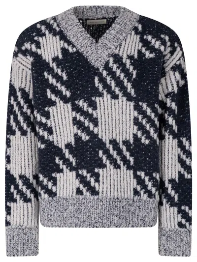 Dries Van Noten Macao V Neck Sweater In White