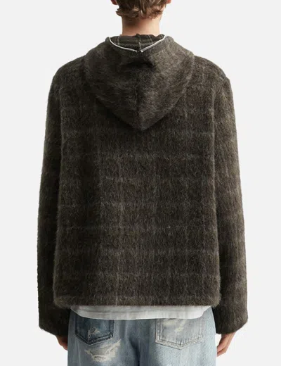 Our Legacy Check-pattern Wool-blend Sweatshirt In Multi