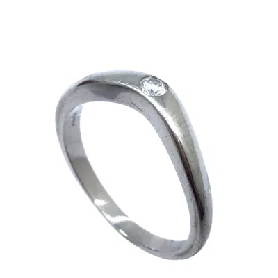 Pre-owned Bvlgari Platinum 950 Band Ring () In Silver