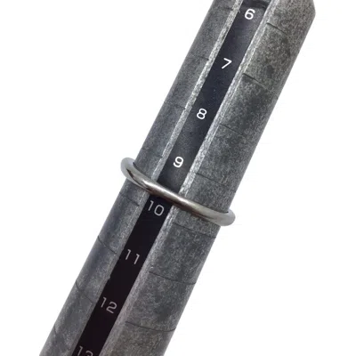 Pre-owned Bvlgari Platinum 950 Band Ring () In Silver