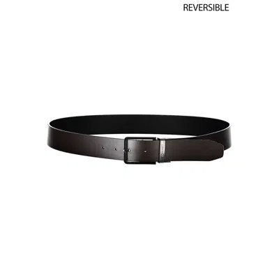 Calvin Klein Black Polyester Men's Belt In Black
