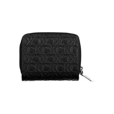 Calvin Klein Black Polyester Wallet In Black