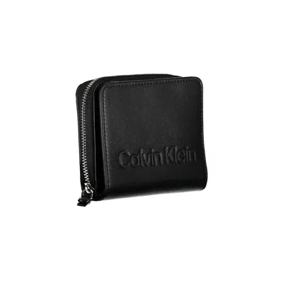 Calvin Klein Black Polyethylene Wallet In Black