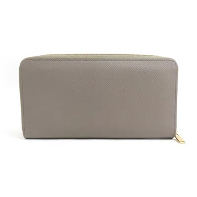 Pre-owned Celine Grayish Leather Coin Purse/coin Case ()