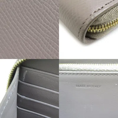 Pre-owned Celine Grayish Leather Coin Purse/coin Case ()