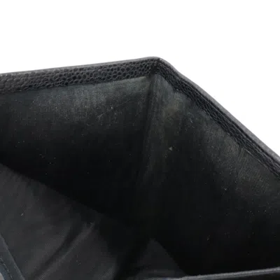 Pre-owned Chanel Black Grained Calfskin Long Wallet (bi-fold) ()