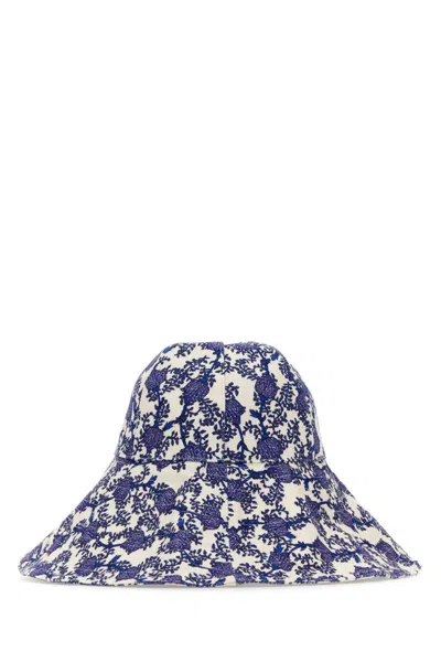 Isabel Marant Women Printed Cotton Edona Hat In Multi