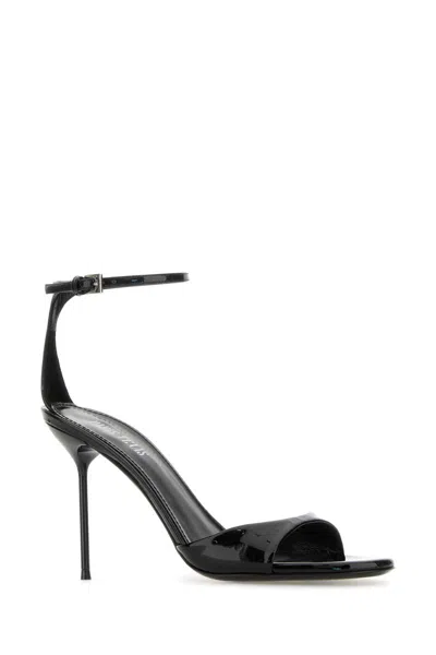 Paris Texas Lidia Sandal 90 Sandals In Black Patent Leather In Black