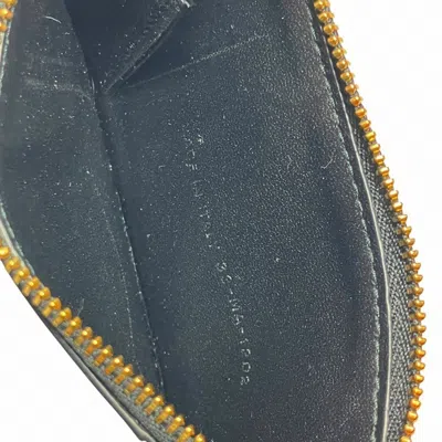 Pre-owned Dior Christian  Black Leather Coin Purse/coin Case ()