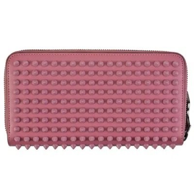 Pre-owned Christian Louboutin Pink Leather Coin Purse/coin Case ()