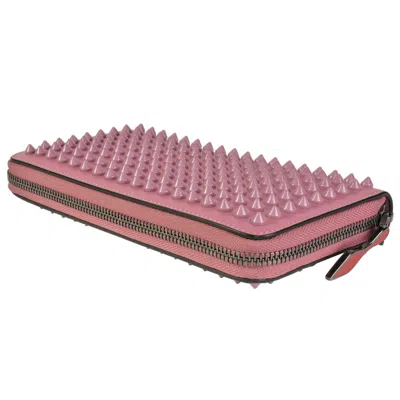Pre-owned Christian Louboutin Pink Leather Coin Purse/coin Case ()