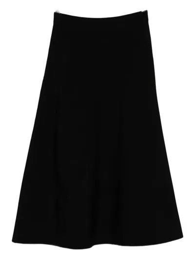 Emporio Armani Midi Skirt In Black