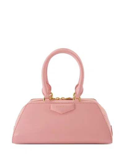 Givenchy Mini Structured Top Handle Handbag With Gold-tone Hardware In Pink