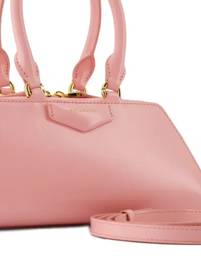 Givenchy Mini Structured Top Handle Handbag With Gold-tone Hardware In Pink