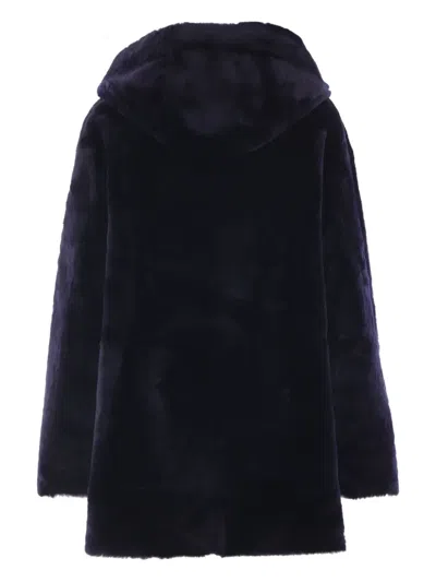 Arma Long Sleeve Coat In Blue