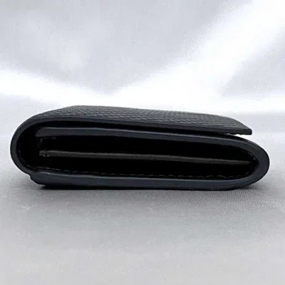 Pre-owned Dunhill Black Navy Leather Wallet (bi-fold) () In Multi