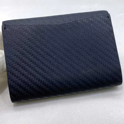 Pre-owned Dunhill Black Navy Leather Wallet (bi-fold) () In Multi