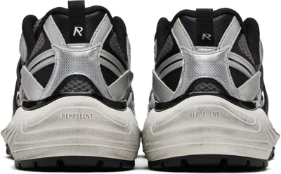 Represent Silver & Black Storm Runner Sneakers In Multi